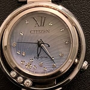 Women’s citizen eco drive diamond face watch